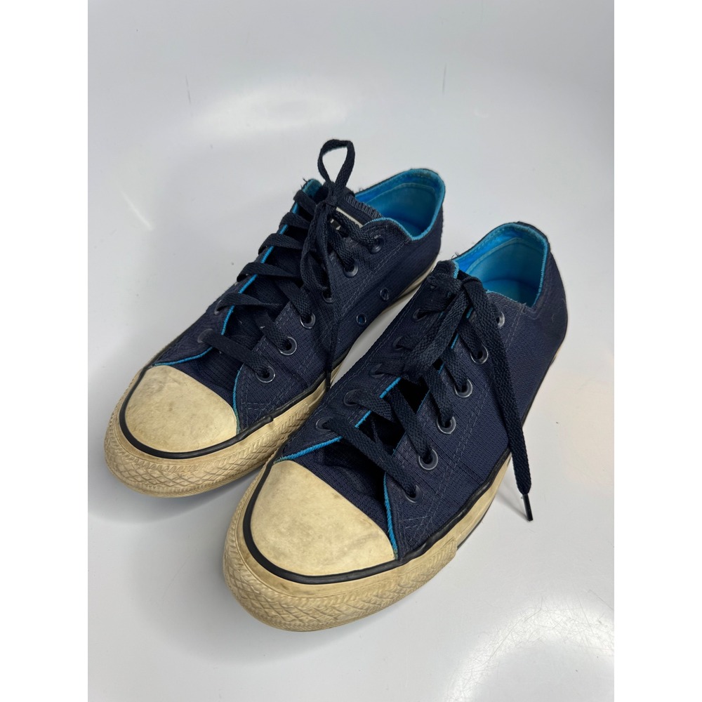 Converse All Star Low Top Mens 7 Womens 9 Navy Blue Good Textile Sneakers 62411C